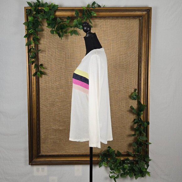 Maurices 24/7 Pieced Striped Long Sleeve Baseball Tee - NWOT - Picture 5 of 11